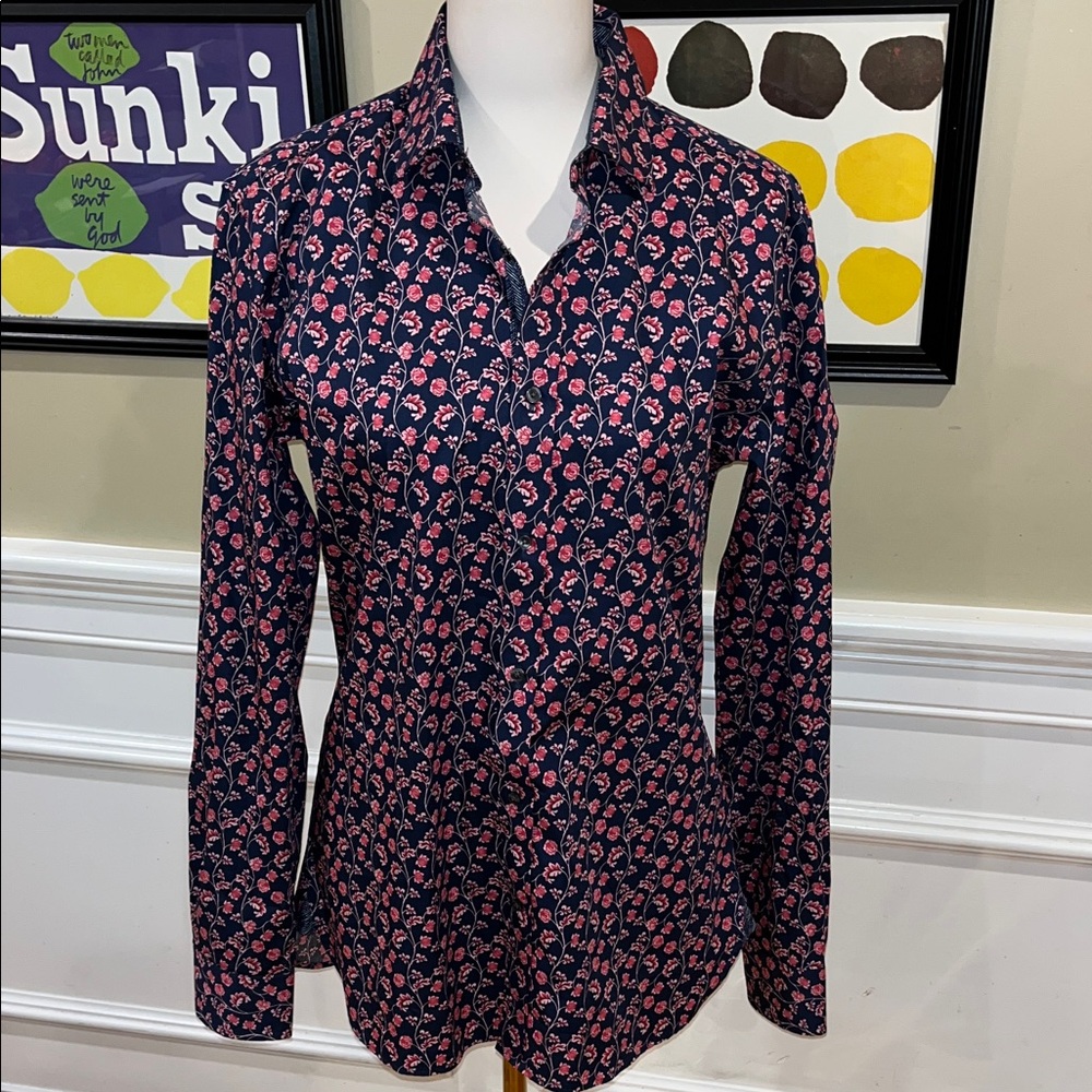 Ted Baker Floral Slim Fit Dress Shirt
